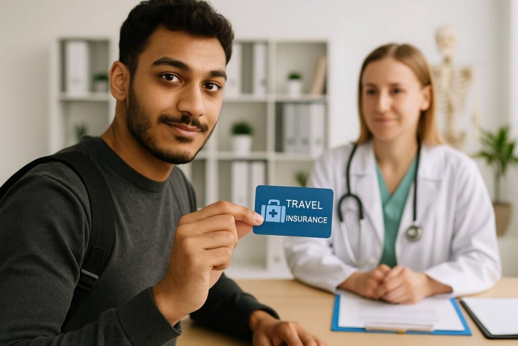Freelancer using travel insurance abroad for medical consultation