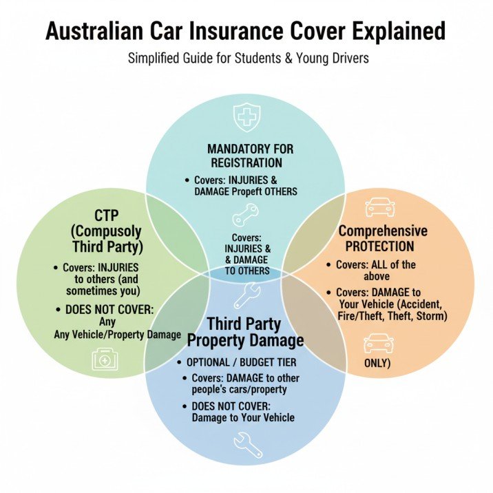 Types of Car Insurance Coverage for Australian Drivers ExplainedTypes of Car Insurance Coverage for Australian Drivers Explained