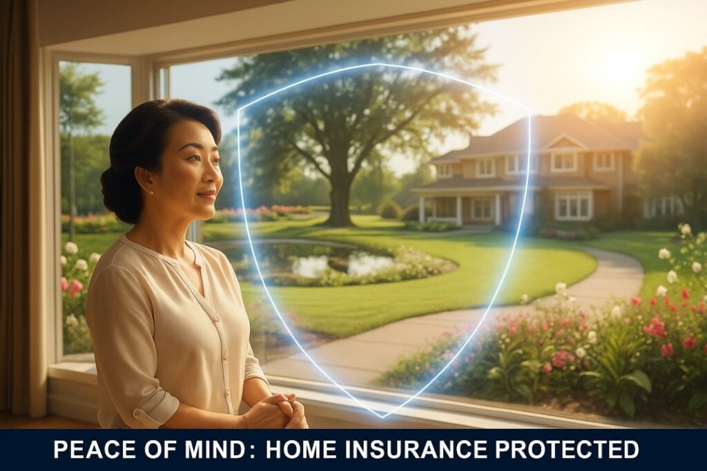 Confident homeowner with peace of mind due to Home Insurance for Flood Damage