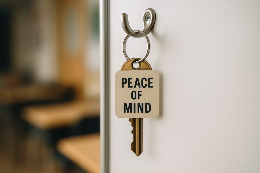 Key for a secure future representing peace of mind with Disability Insurance for Teachers.
