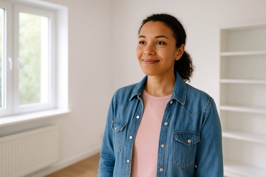 Relieved homeowner after successful mold remediation, understanding their Home Insurance Cover Mold Removal options.