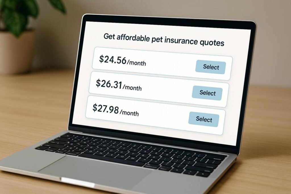 Teacher comparison shopping for affordable pet insurance for educators quotes online.