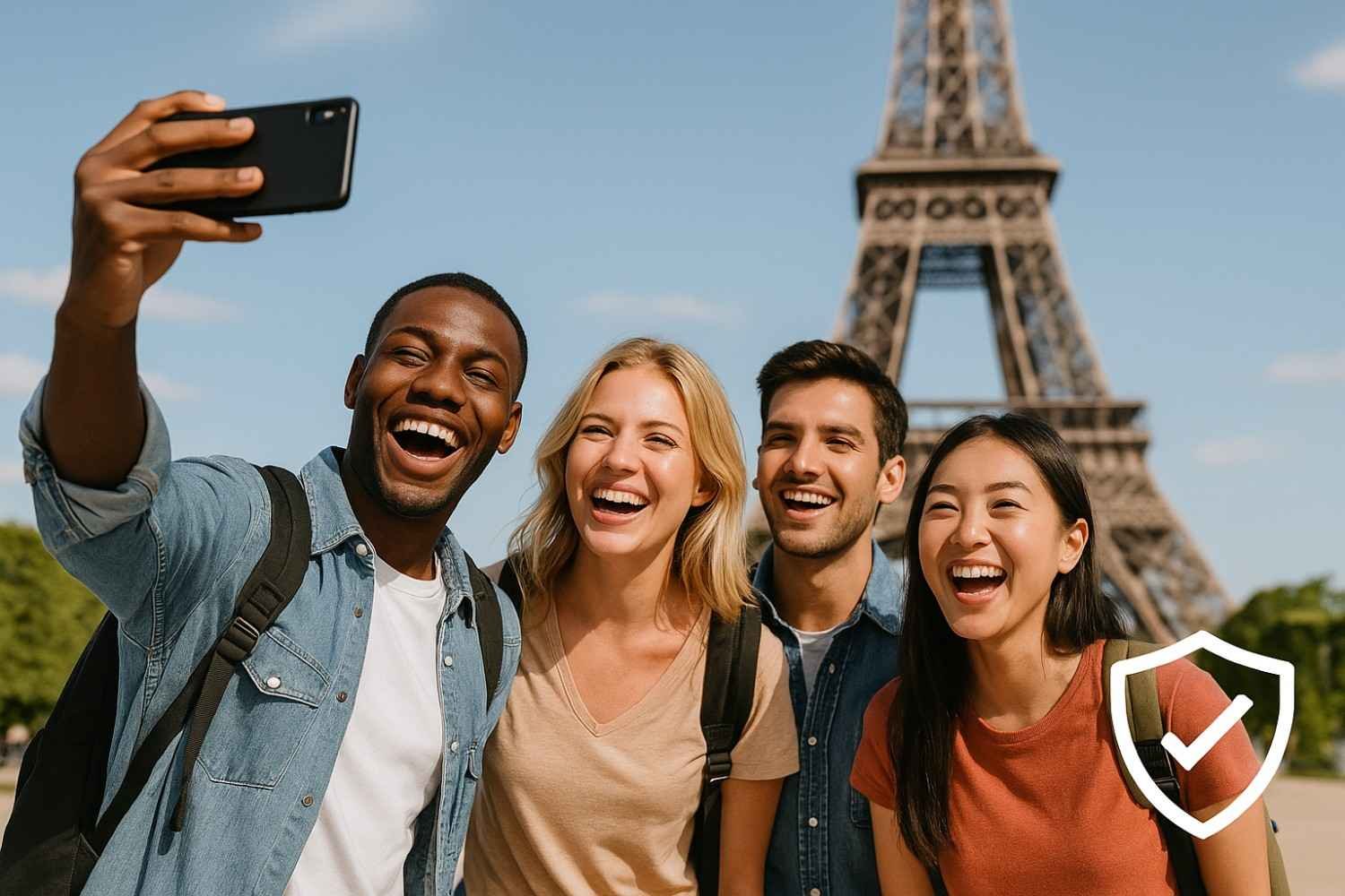 Excited students showcasing the adventure of studying abroad, highlighting the need for Travel Insurance for Students Studying Abroad