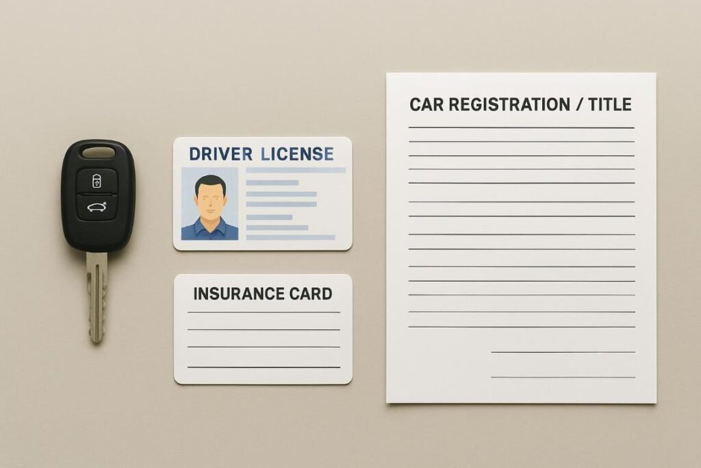 Driver's license and Non-Owner Car Insurance card, representing Liability Insurance for Non-Owners.
