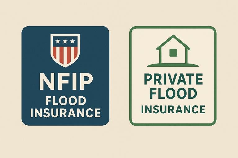 Comparison of the standardized NFIP Explained policy versus the higher-limit Private Flood Insurance option in the USA.