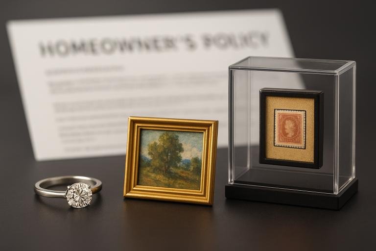 High-value assets like jewelry, fine art, and collections that require Scheduled Personal Property Insurance in the US.