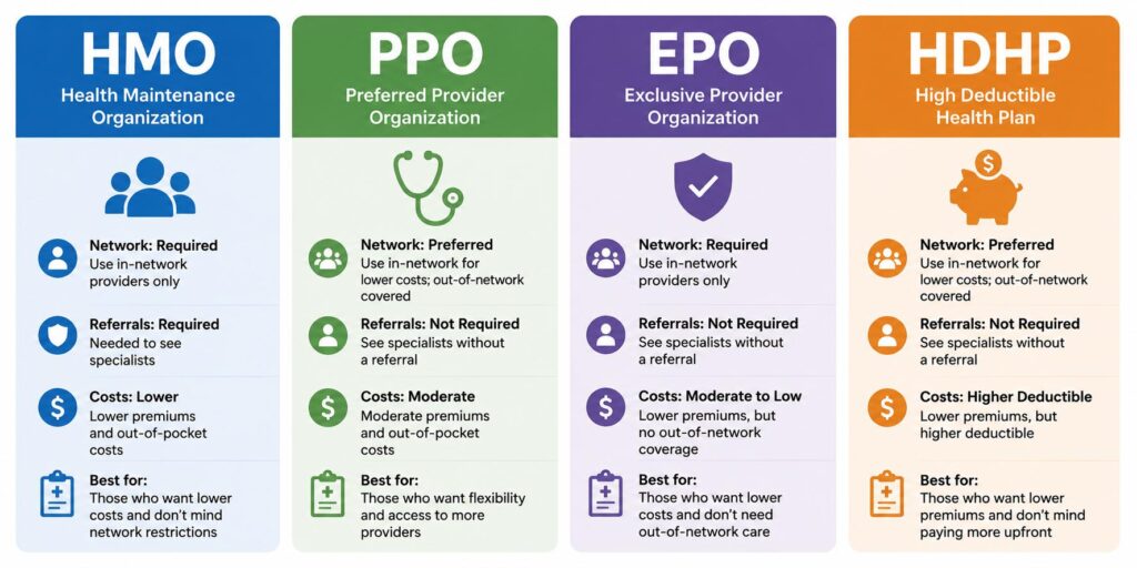 HMO vs PPO vs EPO vs HDHP: Which Health Plan Is Right for You?